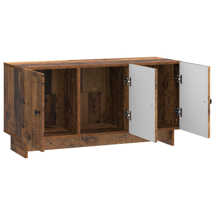 TV-kast Oud hout 99 x 34,5 x 50 cm Bewerkt hout