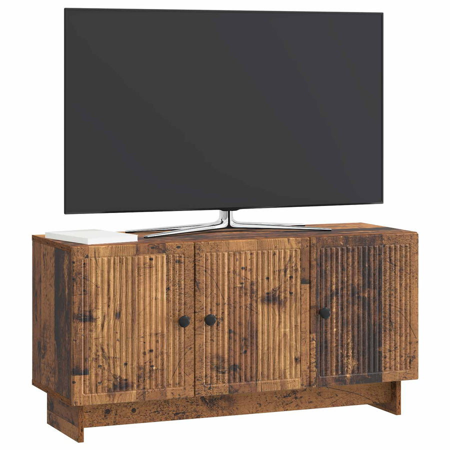 TV-kast Oud hout 99 x 34,5 x 50 cm Bewerkt hout
