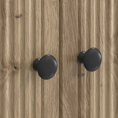 TV-kast Artisanaal eiken 99 x 34,5 x 50 cm Bewerkt hout