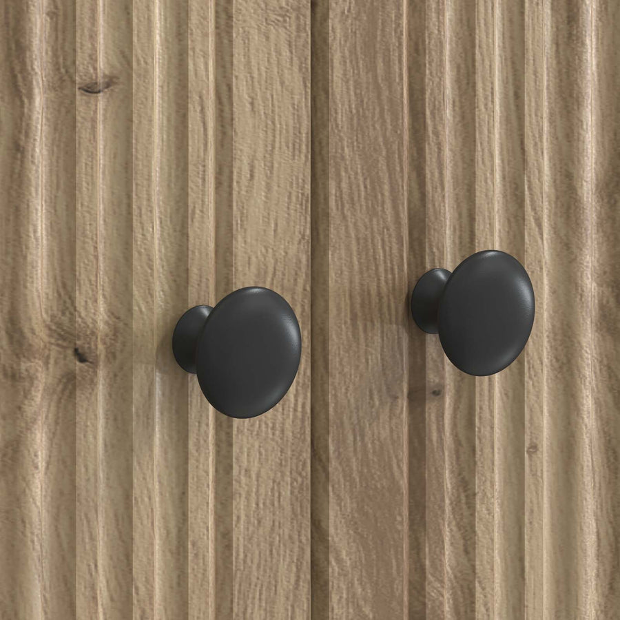 TV-kast Artisanaal eiken 99 x 34,5 x 50 cm Bewerkt hout