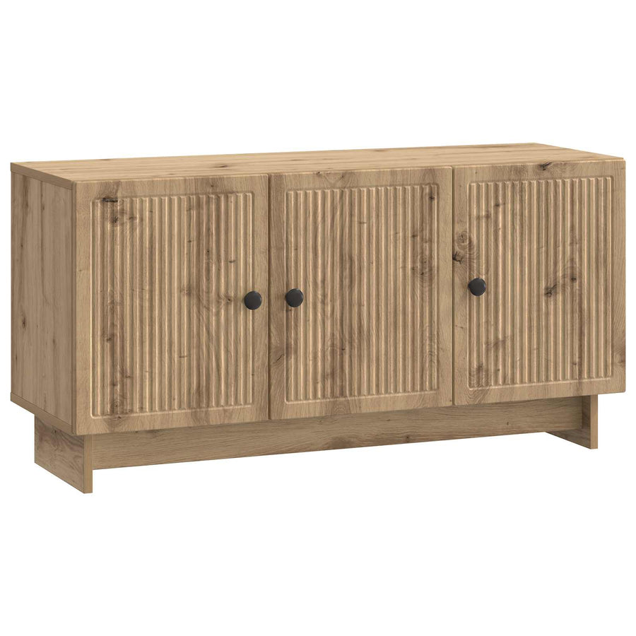 TV-kast Artisanaal eiken 99 x 34,5 x 50 cm Bewerkt hout