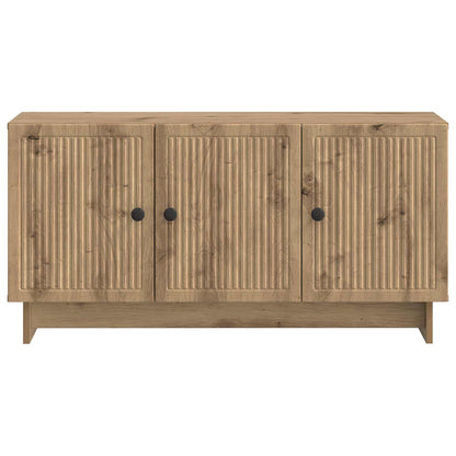 TV-kast Artisanaal eiken 99 x 34,5 x 50 cm Bewerkt hout