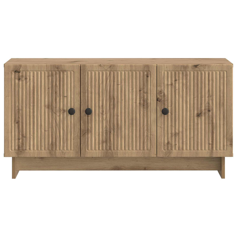 TV-kast Artisanaal eiken 99 x 34,5 x 50 cm Bewerkt hout