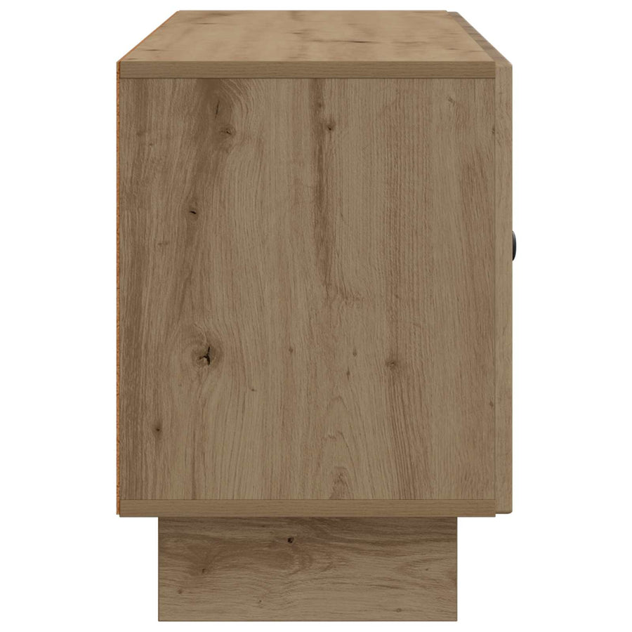TV-kast Artisanaal eiken 99 x 34,5 x 50 cm Bewerkt hout