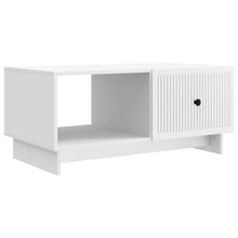 Salontafel Wit 90 x 50 x 40 cm Bewerkt hout