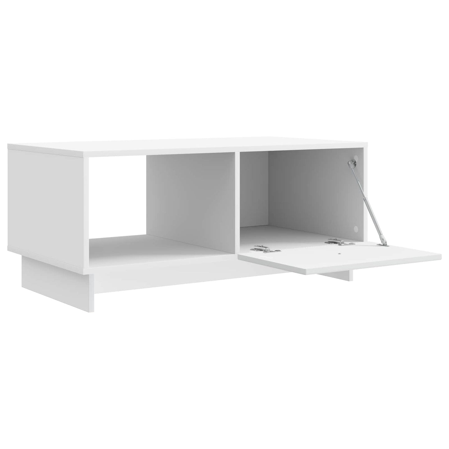 Salontafel Wit 90 x 50 x 40 cm Bewerkt hout