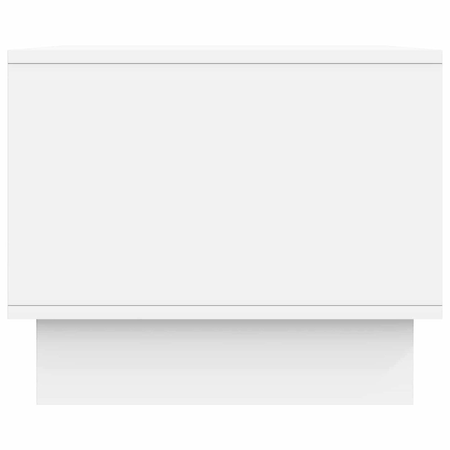 Salontafel Wit 90 x 50 x 40 cm Bewerkt hout