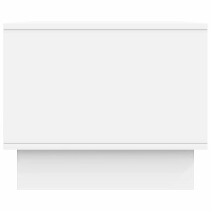 Salontafel Wit 90 x 50 x 40 cm Bewerkt hout