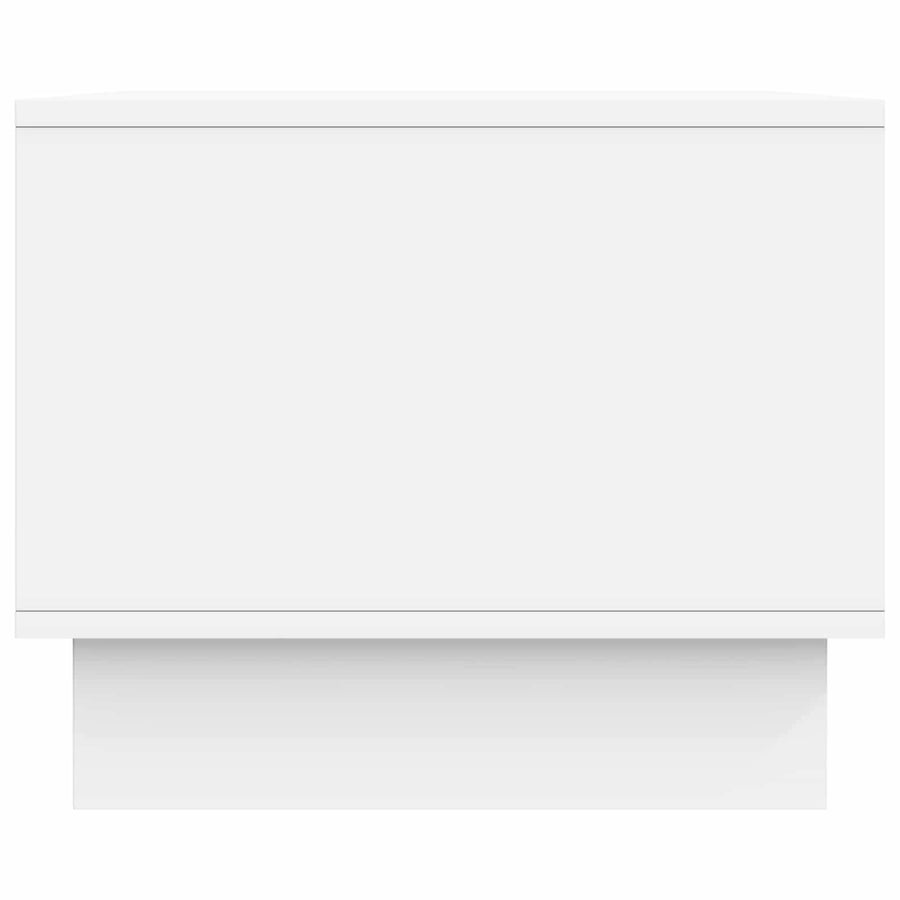 Salontafel Wit 90 x 50 x 40 cm Bewerkt hout