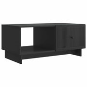 Salontafel 90x50x40 cm zwart bewerkt hout