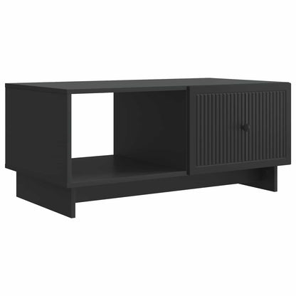 Salontafel Zwart 90 x 50 x 40 cm Bewerkt hout