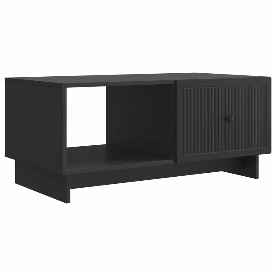 Salontafel Zwart 90 x 50 x 40 cm Bewerkt hout
