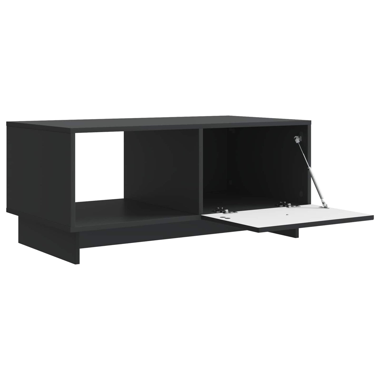 Salontafel Zwart 90 x 50 x 40 cm Bewerkt hout