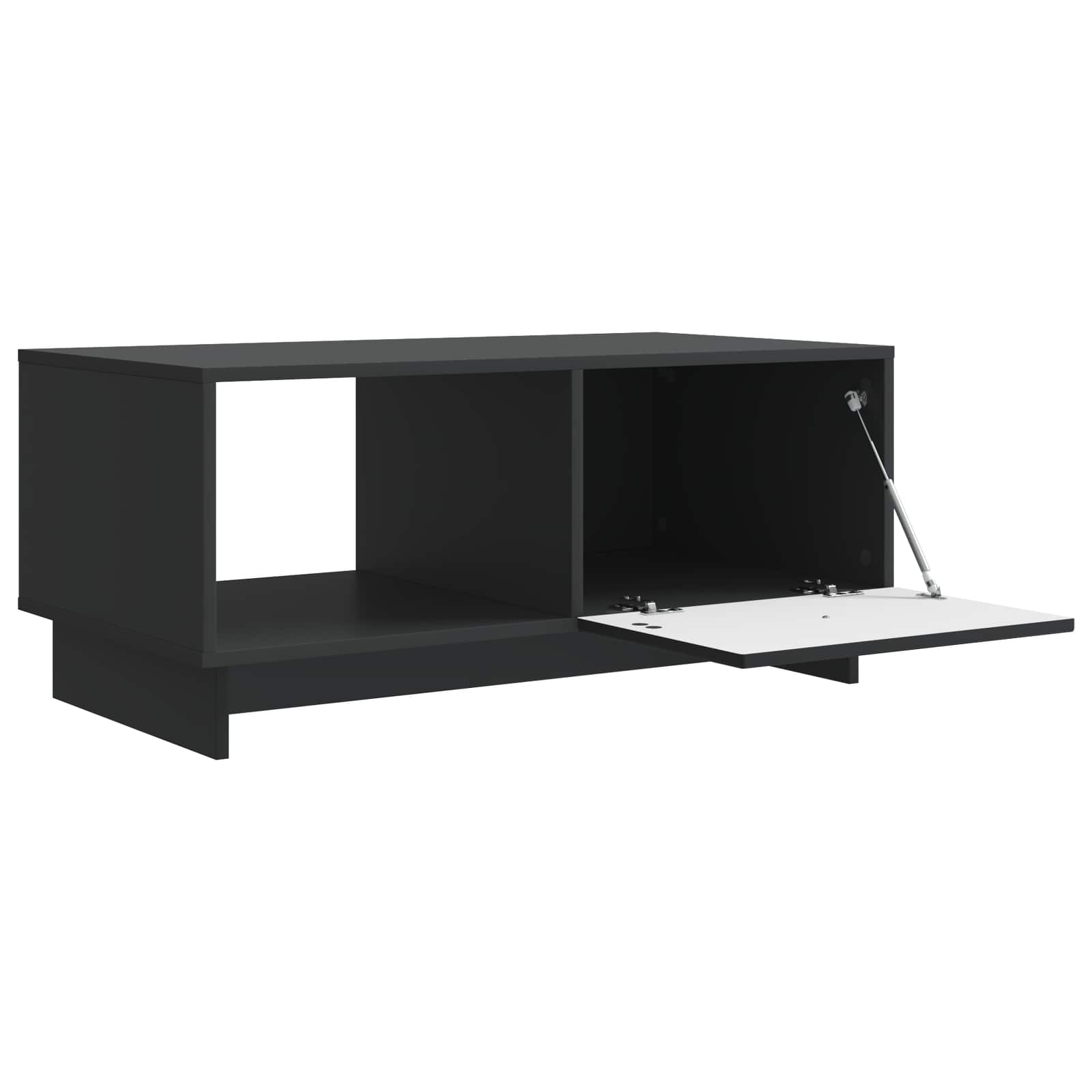Salontafel Zwart 90 x 50 x 40 cm Bewerkt hout