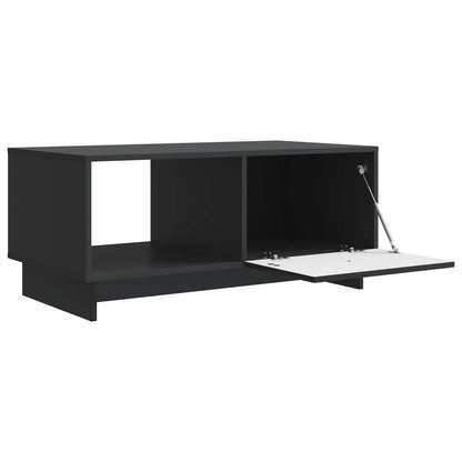 Salontafel Zwart 90 x 50 x 40 cm Bewerkt hout