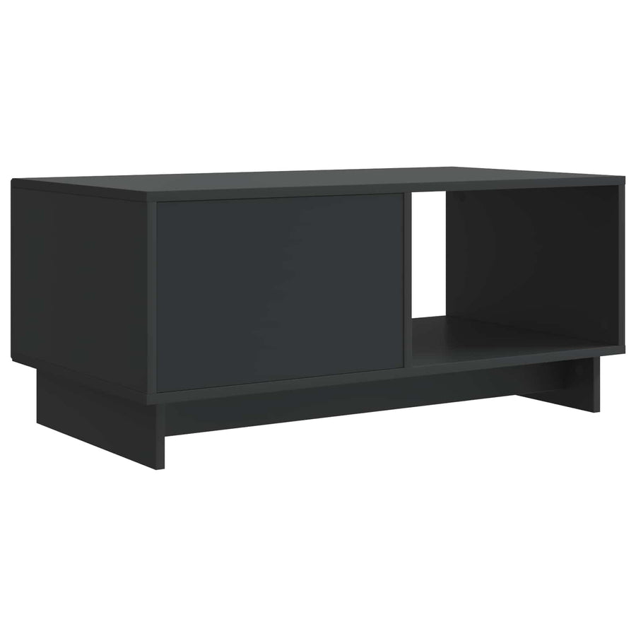 Salontafel Zwart 90 x 50 x 40 cm Bewerkt hout