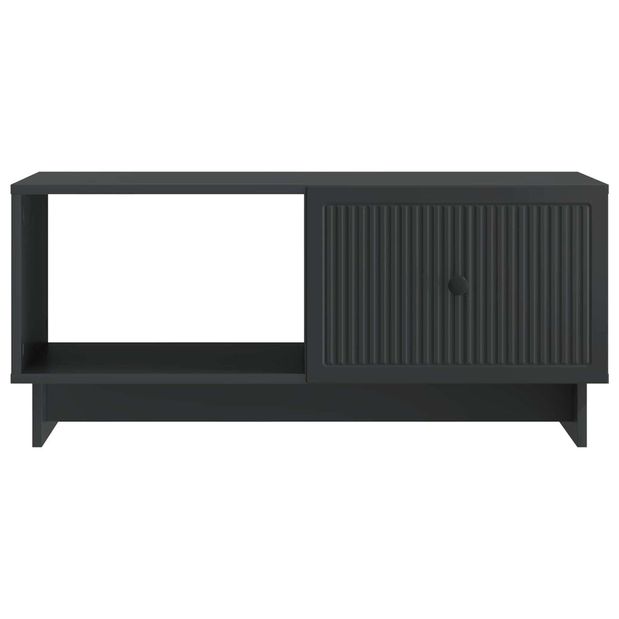 Salontafel Zwart 90 x 50 x 40 cm Bewerkt hout