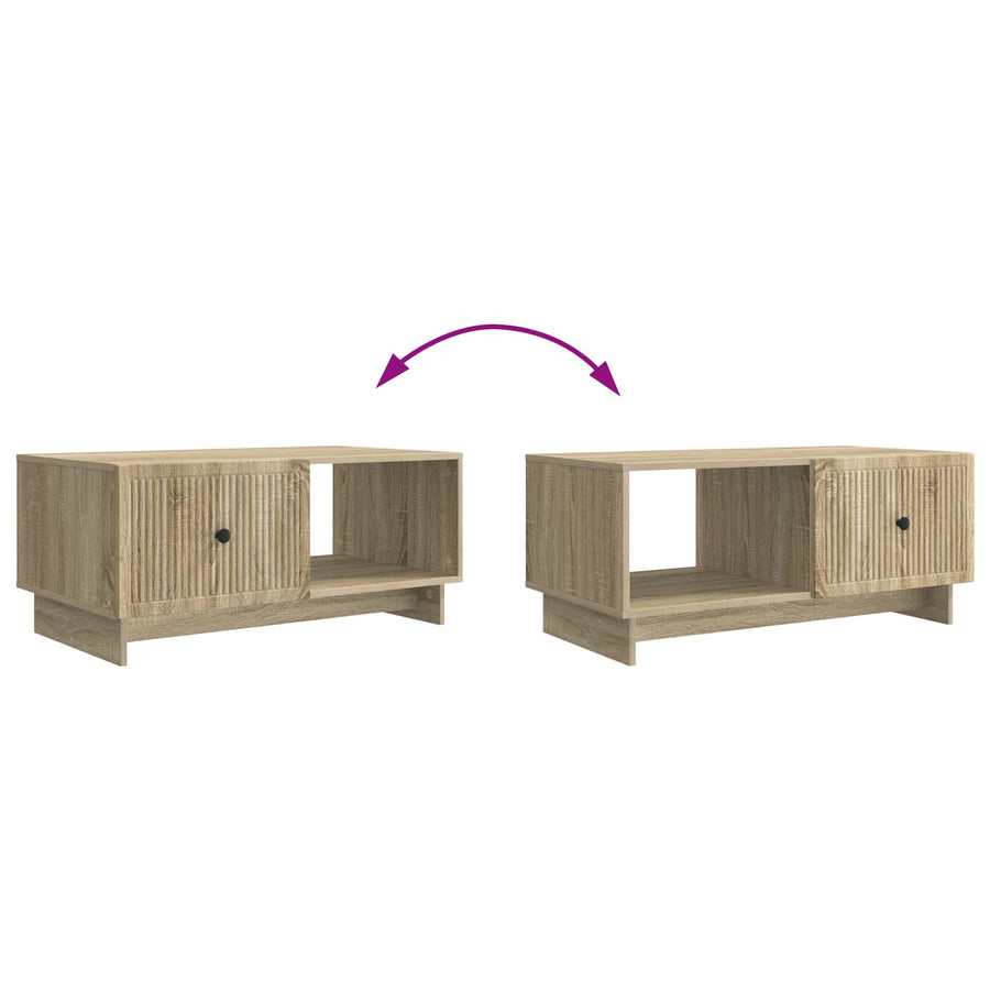 Salontafel Sonoma Eiken 90 x 50 x 40 cm Bewerkt hout