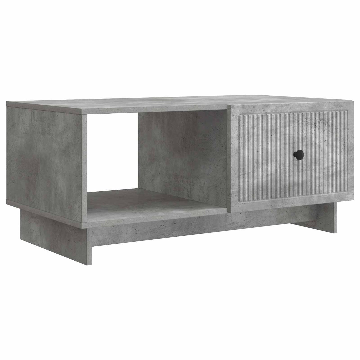 Salontafel Betongrijs 90 x 50 x 40 cm Bewerkt hout