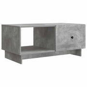 Salontafel 90x50x40 cm betongrijs bewerkt hout