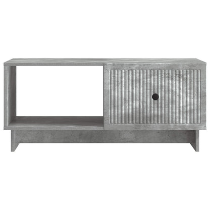 Salontafel Betongrijs 90 x 50 x 40 cm Bewerkt hout