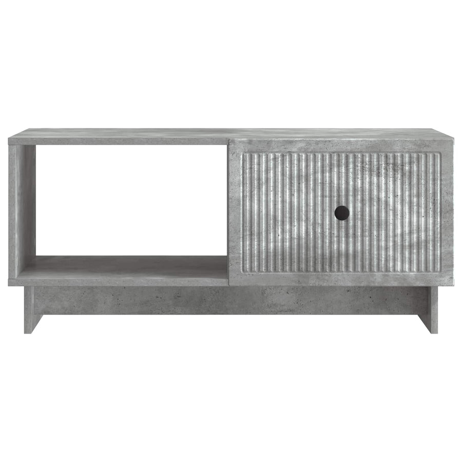 Salontafel Betongrijs 90 x 50 x 40 cm Bewerkt hout