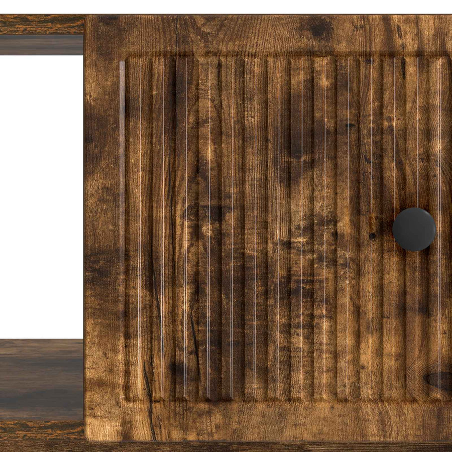 Salontafel Gerookt eiken 90 x 50 x 40 cm Bewerkt hout