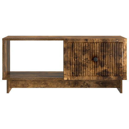 Salontafel Gerookt eiken 90 x 50 x 40 cm Bewerkt hout