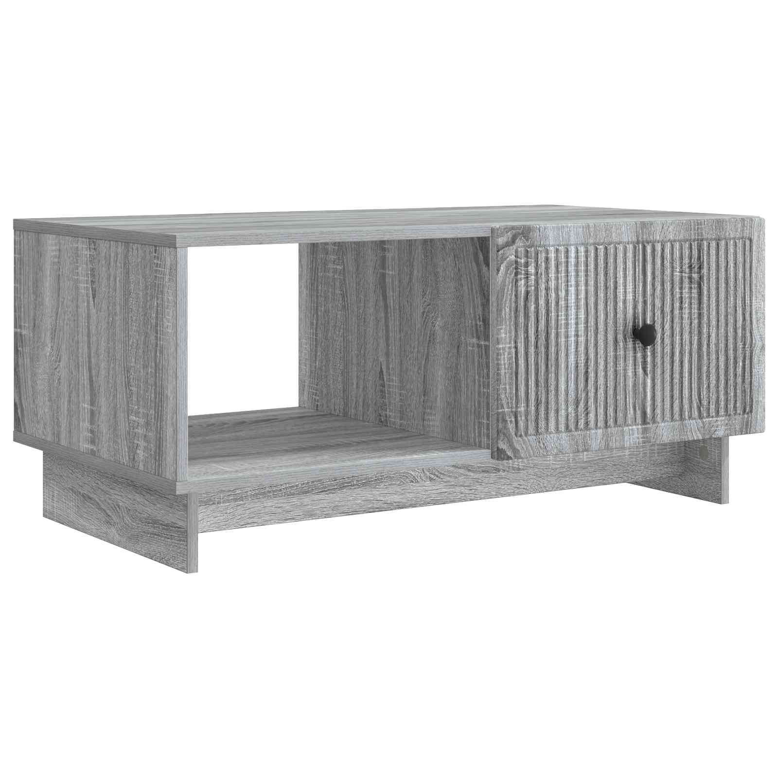 Salontafel Grijs sonoma 90 x 50 x 40 cm Bewerkt hout