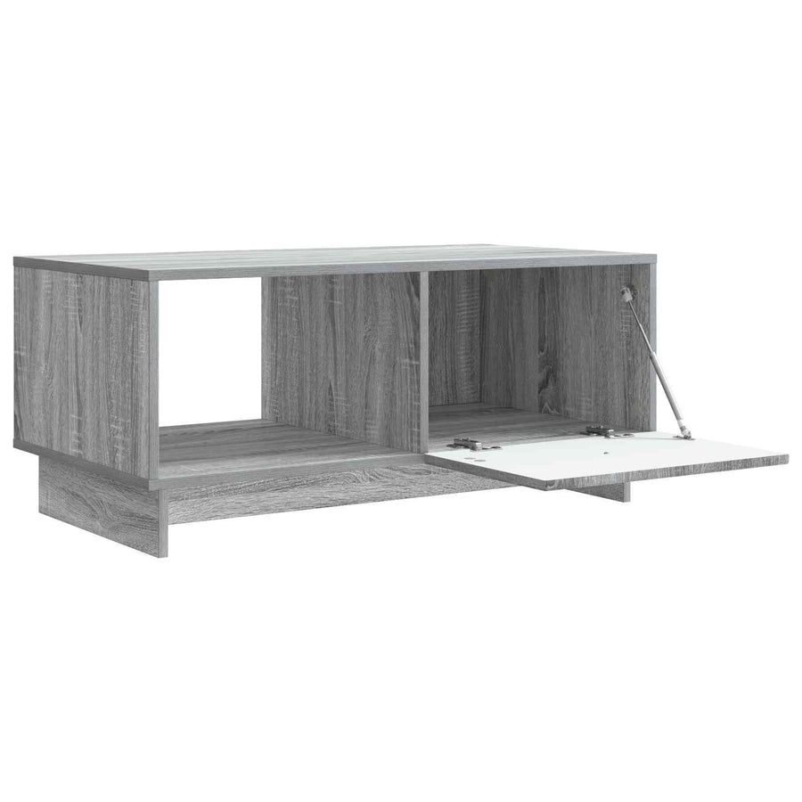 Salontafel Grijs sonoma 90 x 50 x 40 cm Bewerkt hout