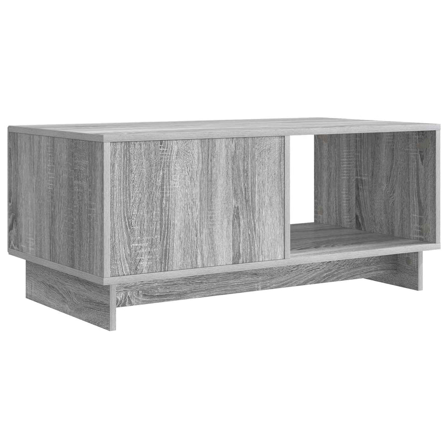 Salontafel Grijs sonoma 90 x 50 x 40 cm Bewerkt hout