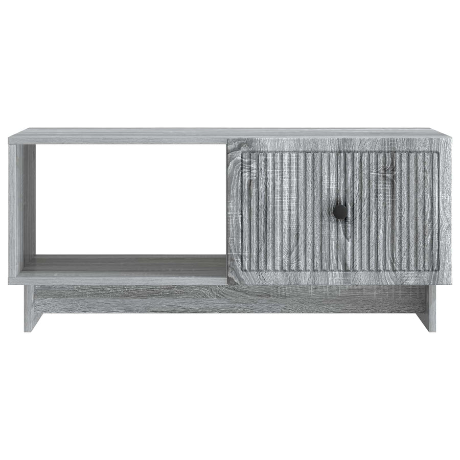 Salontafel Grijs sonoma 90 x 50 x 40 cm Bewerkt hout