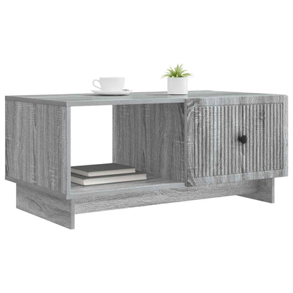 Salontafel Grijs sonoma 90 x 50 x 40 cm Bewerkt hout