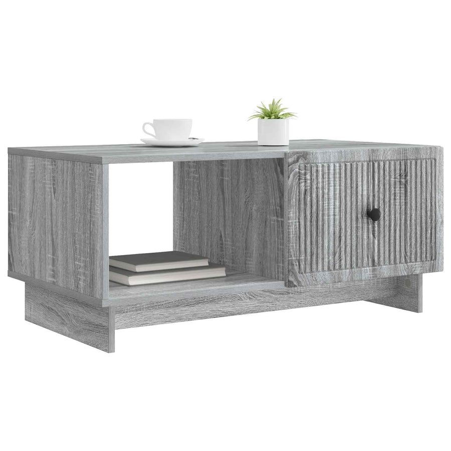 Salontafel Grijs sonoma 90 x 50 x 40 cm Bewerkt hout