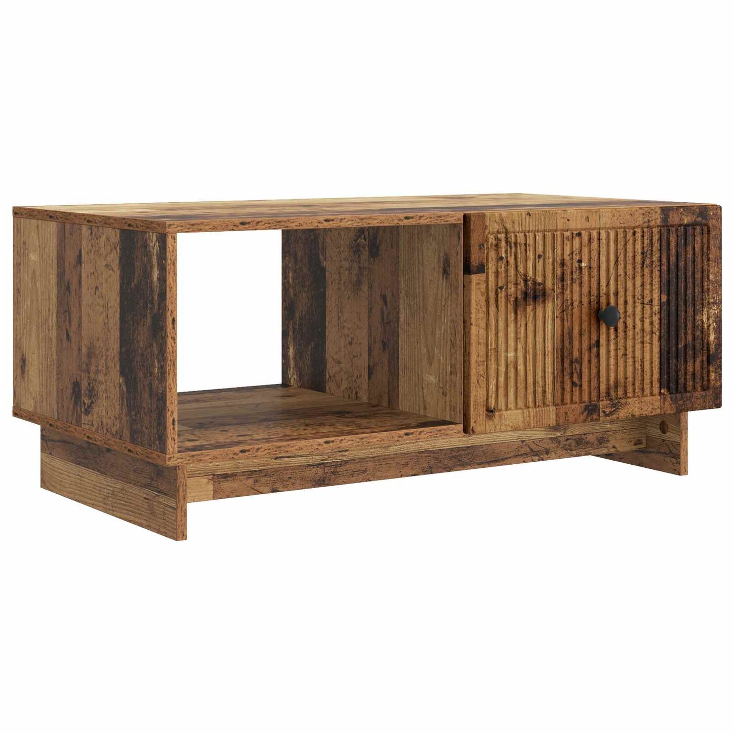 Salontafel Oud hout 90 x 50 x 40 cm Bewerkt hout