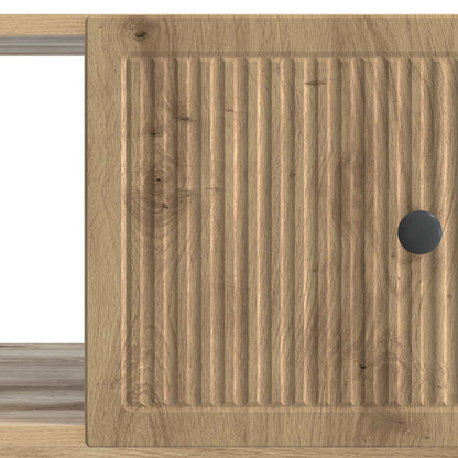 Salontafel Artisanaal eiken 90 x 50 x 40 cm Bewerkt hout
