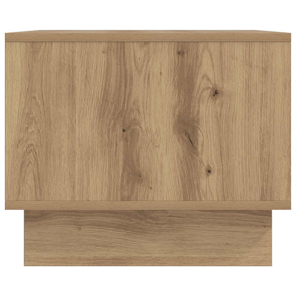 Salontafel Artisanaal eiken 90 x 50 x 40 cm Bewerkt hout