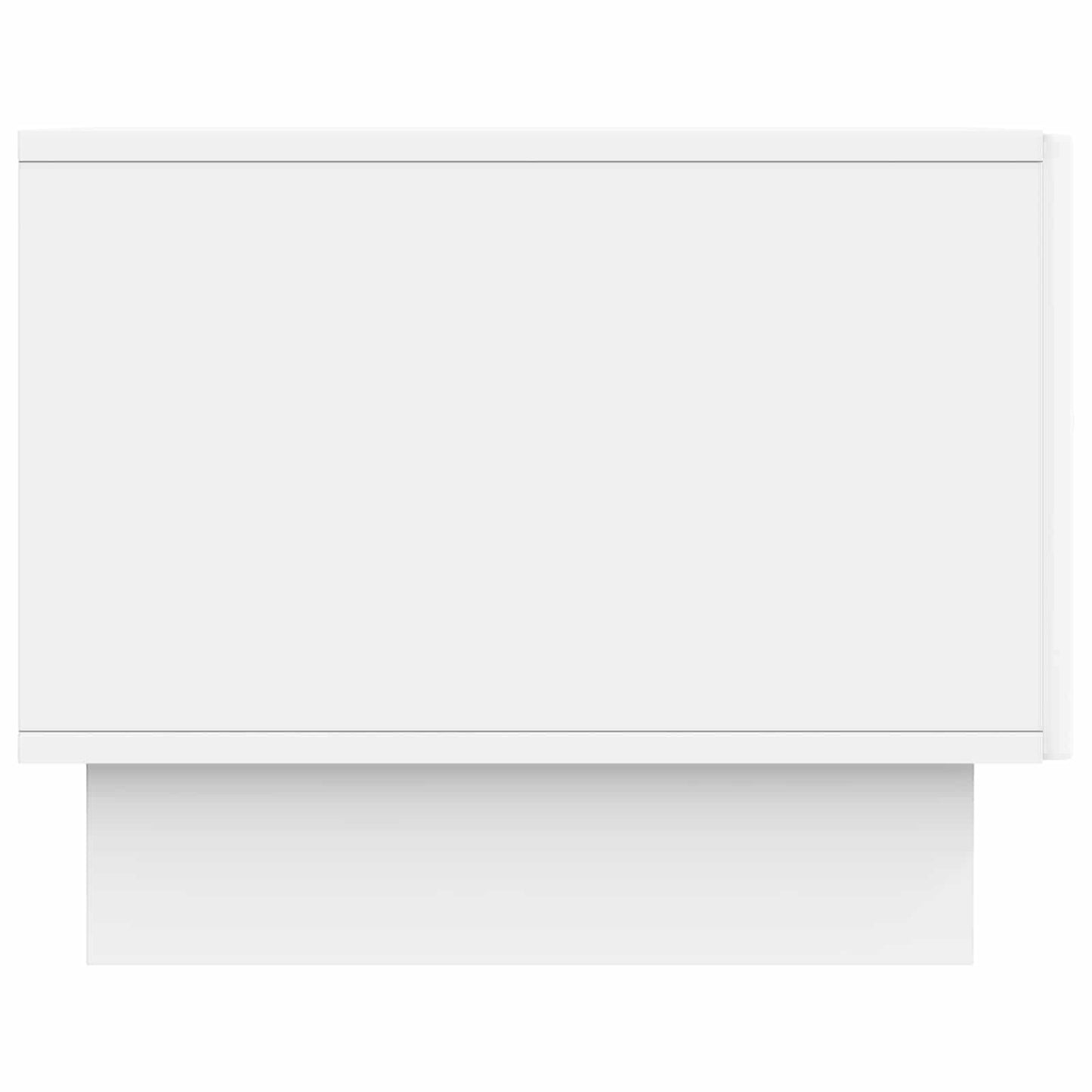 Salontafel met lade Wit 49 x 50 x 40 cm Bewerkt hout