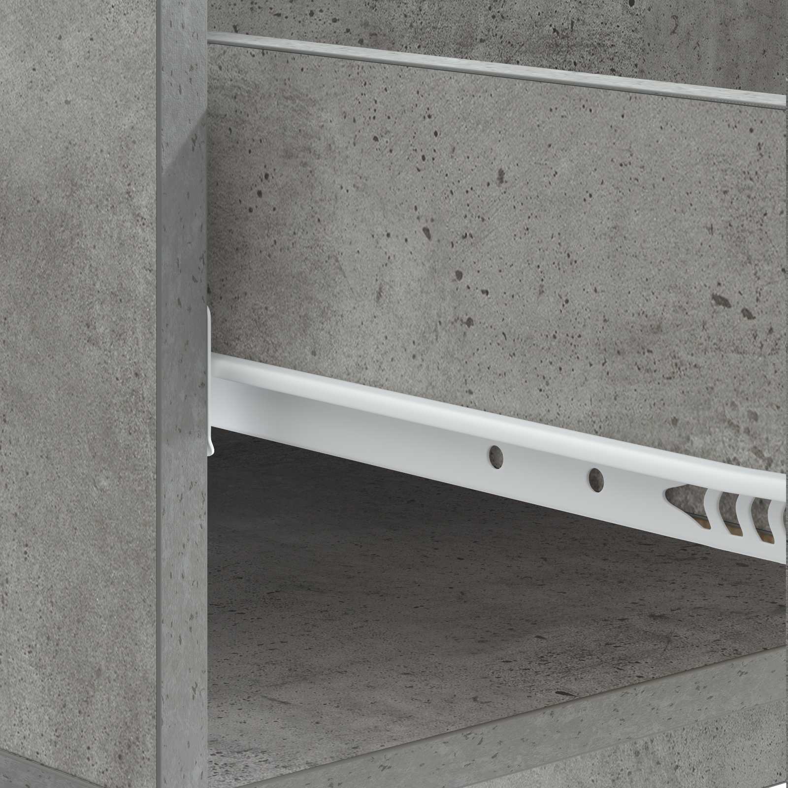 Salontafel met lade Betongrijs 49 x 50 x 40 cm Bewerkt hout