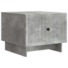 Salontafel lade betongrijs 49x50x40 cm bewerkt hout