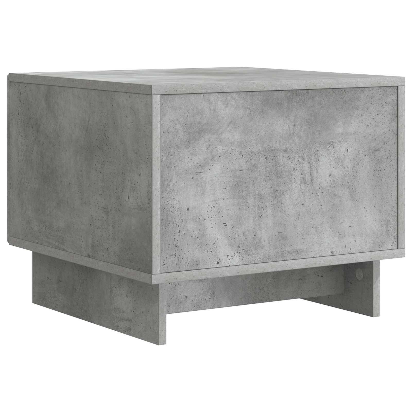 Salontafel met lade Betongrijs 49 x 50 x 40 cm Bewerkt hout