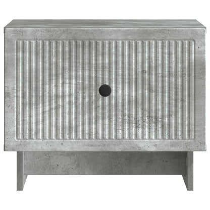 Salontafel met lade Betongrijs 49 x 50 x 40 cm Bewerkt hout