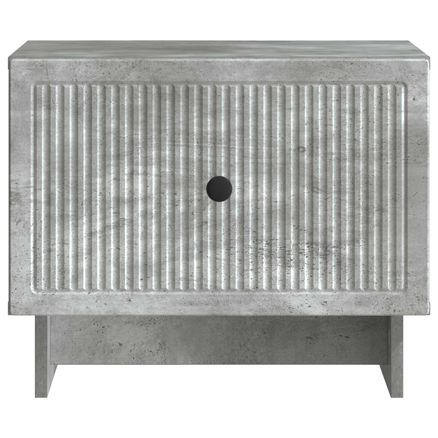 Salontafel met lade Betongrijs 49 x 50 x 40 cm Bewerkt hout