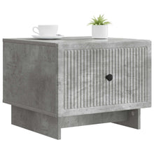 Salontafel met lade Betongrijs 49 x 50 x 40 cm Bewerkt hout