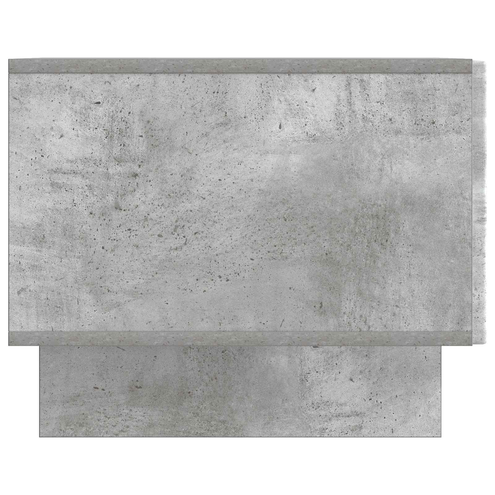 Salontafel met lade Betongrijs 49 x 50 x 40 cm Bewerkt hout