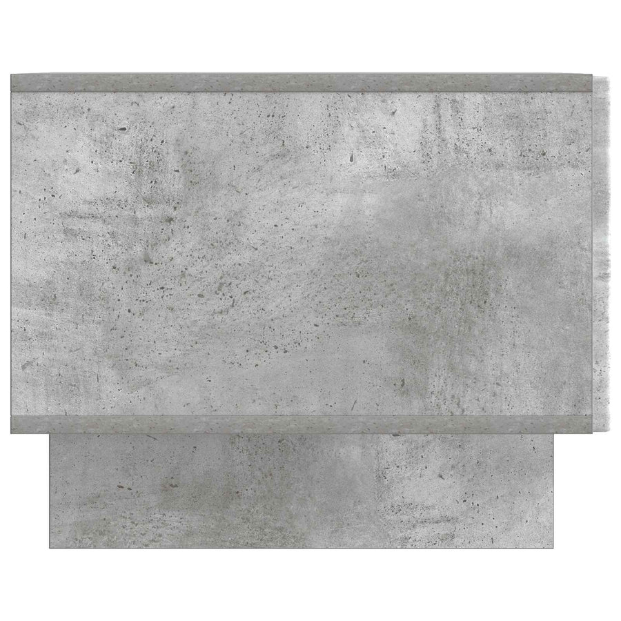 Salontafel met lade Betongrijs 49 x 50 x 40 cm Bewerkt hout