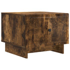 Coffee table with drawer Smoked oak 49 x 50 x 40 cm Engineered wood