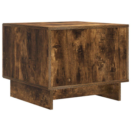 Salontafel met lade Gerookt eiken 49 x 50 x 40 cm Bewerkt hout