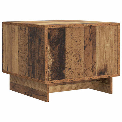 Salontafel met lade Oud hout 49 x 50 x 40 cm Bewerkt hout