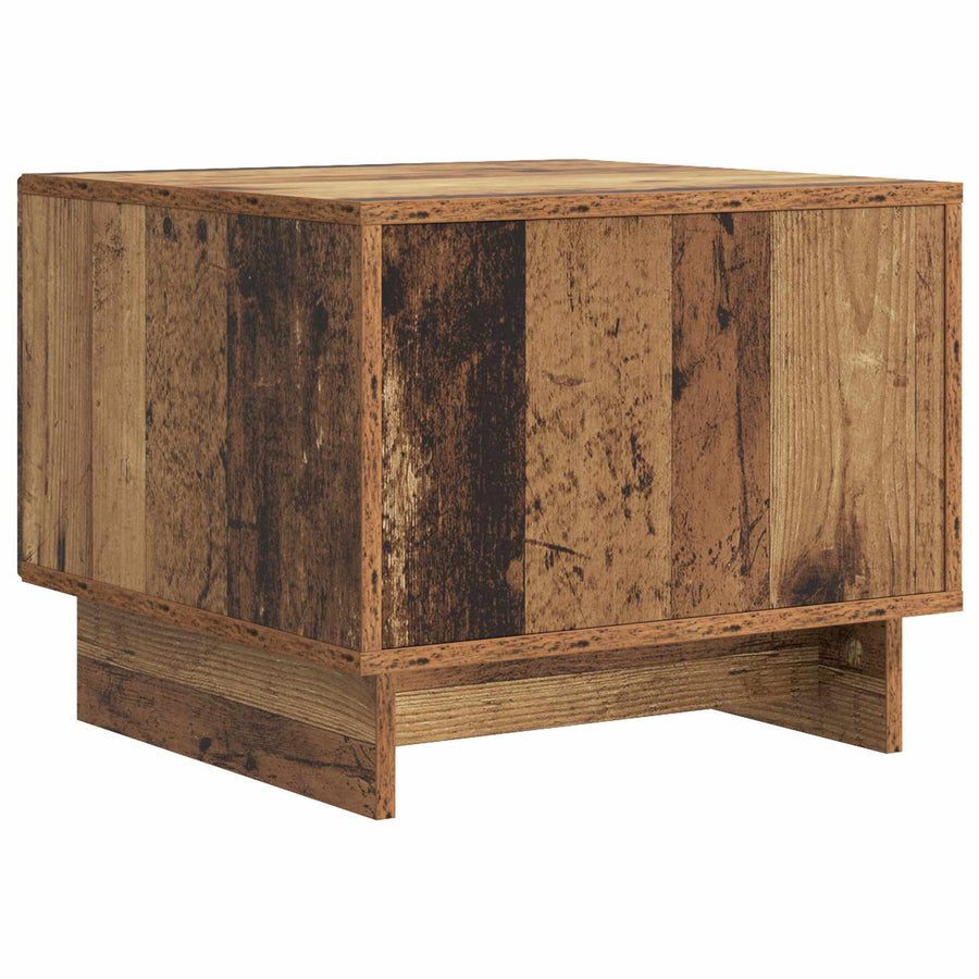 Salontafel met lade Oud hout 49 x 50 x 40 cm Bewerkt hout